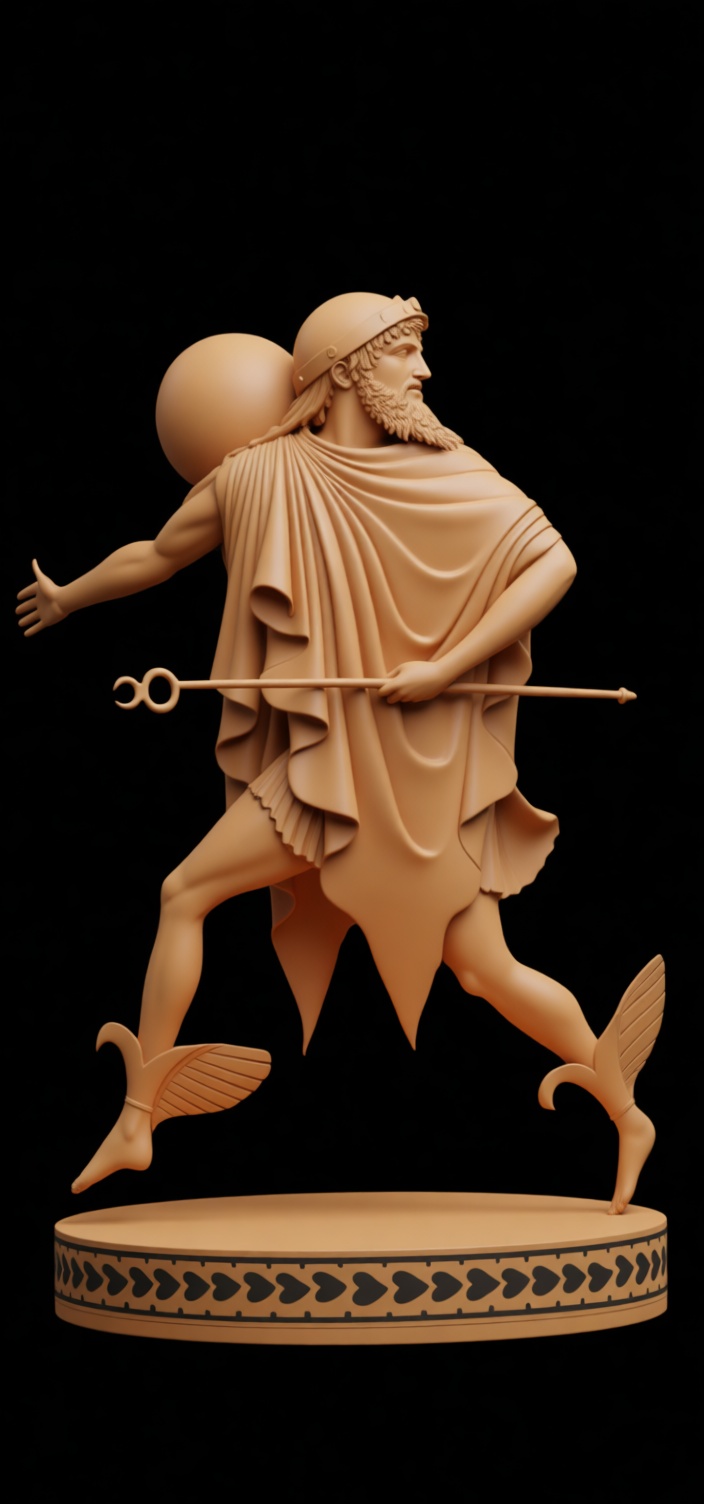 Hermes Greek God Statue free 3D printable STL