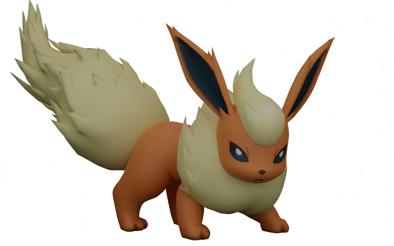 Flareon Figurine free 3D printable STL
