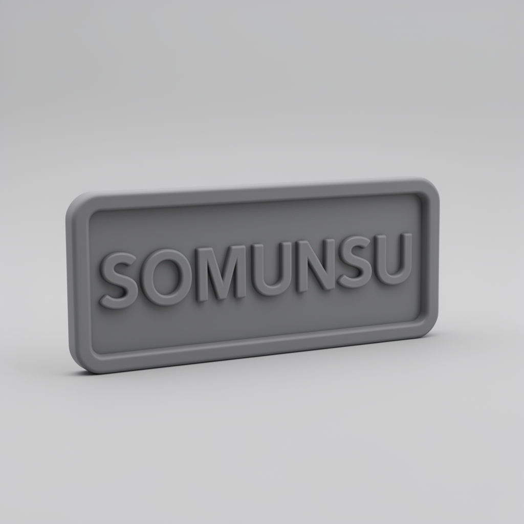 Somunsu Luggage Tag free 3D printable STL