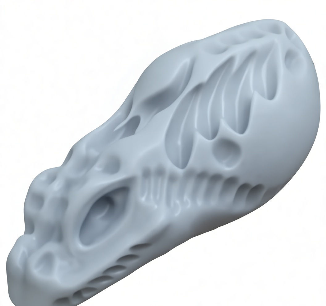 Tyrannosaurus Rex Skull Figurine free 3D printable STL
