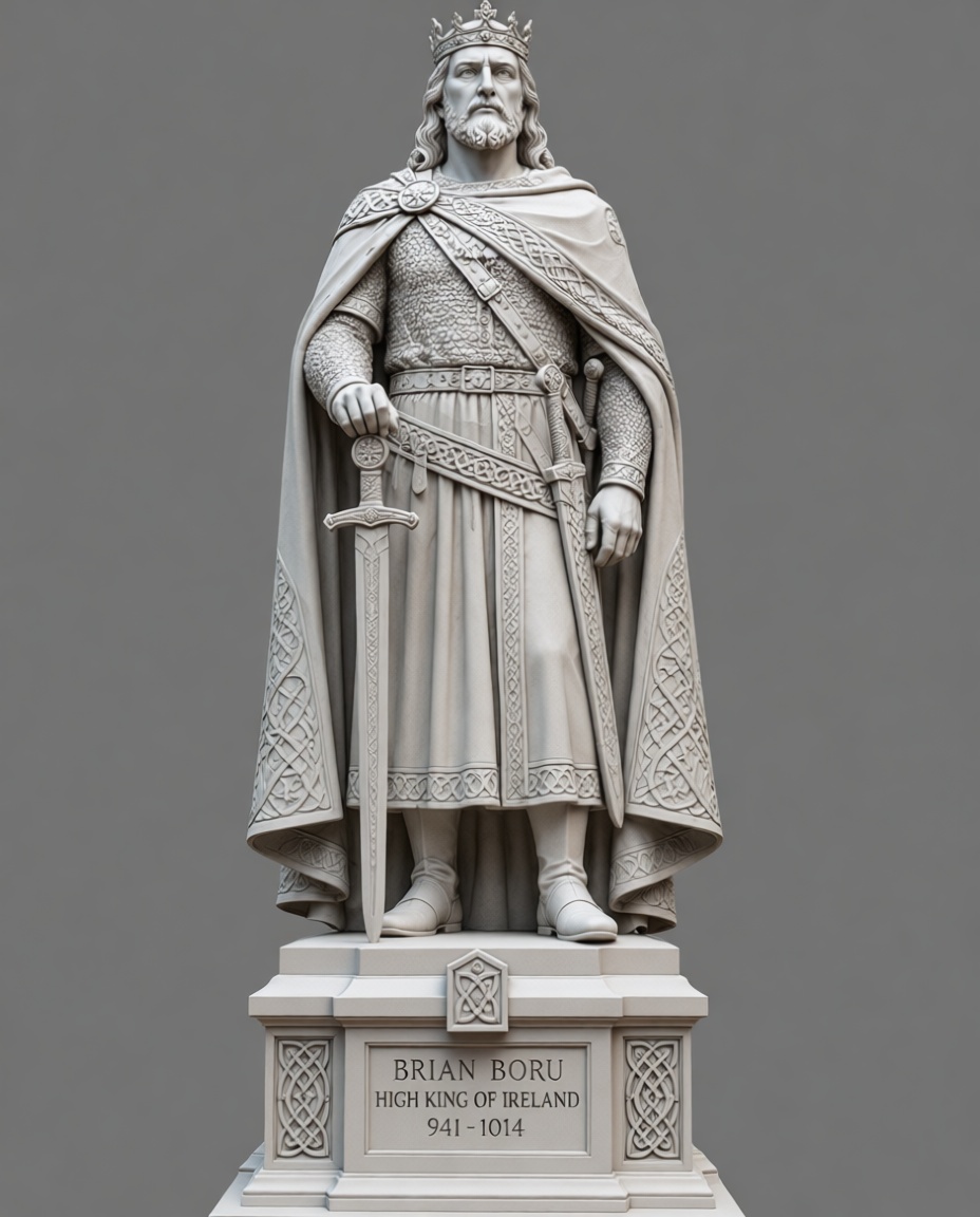 Brian Boru King Statue free 3D printable STL