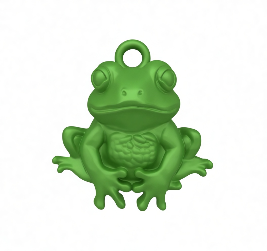 Frog Pendant Model free 3D printable STL