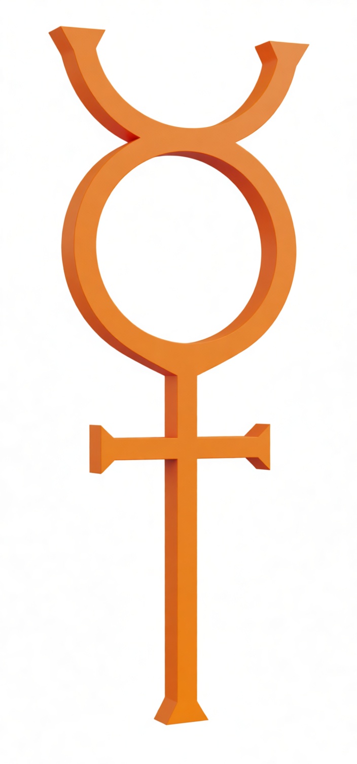 Mercury Symbol Model free 3D printable STL