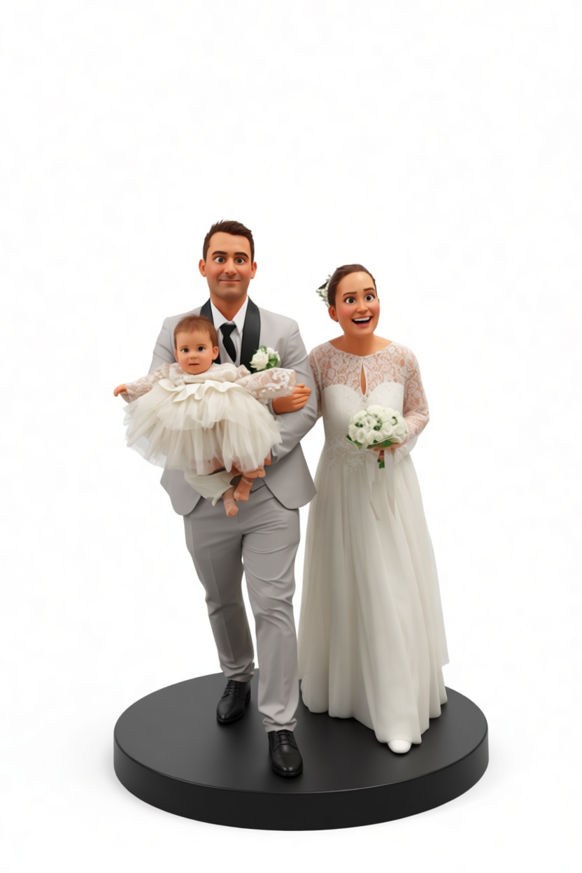 Wedding Family Figurine free 3D printable STL