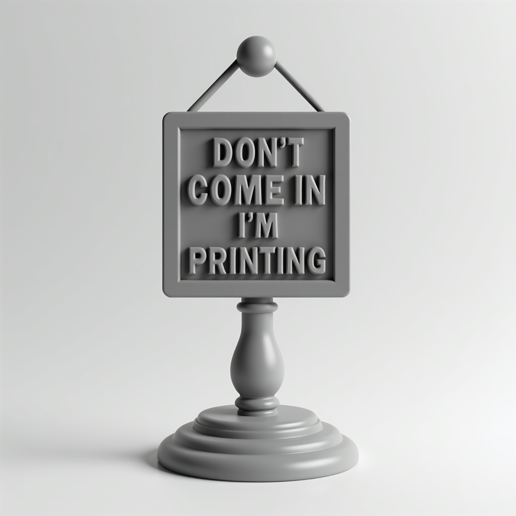 3D Printing Door Sign free 3D printable STL