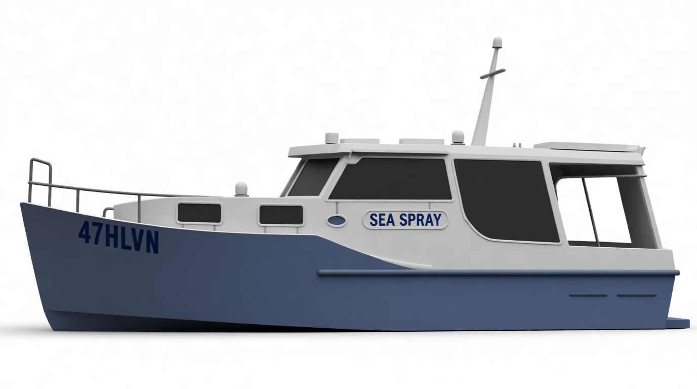 Sea Spray Fishing Boat Model free 3D printable STL