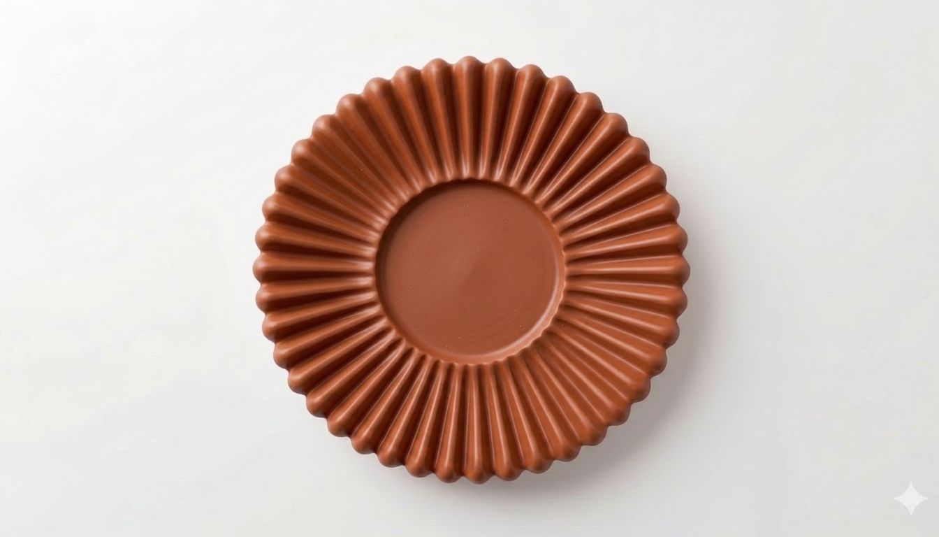 Fluted Round Plate free 3D printable STL