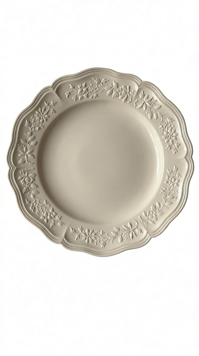 Floral Embossed Plate free 3D printable STL