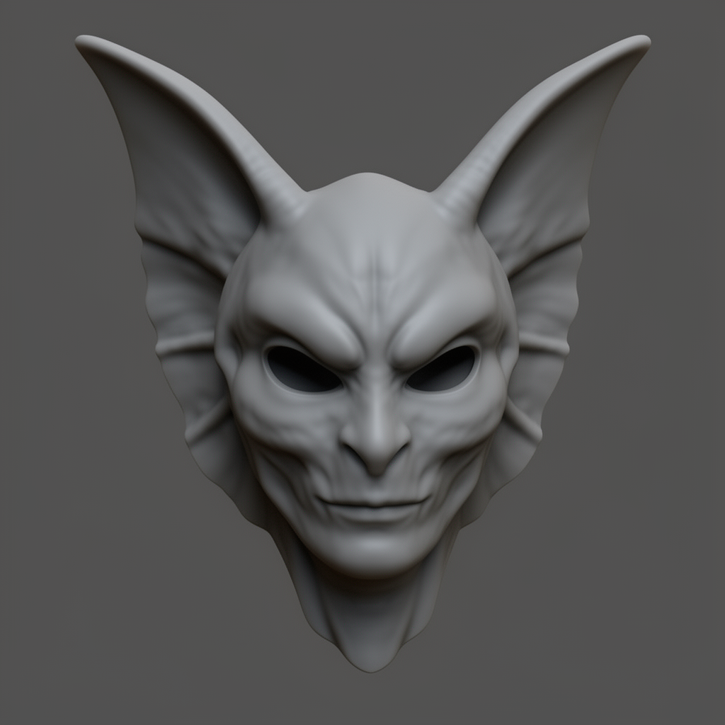 Female Mothman Mask free 3D printable STL