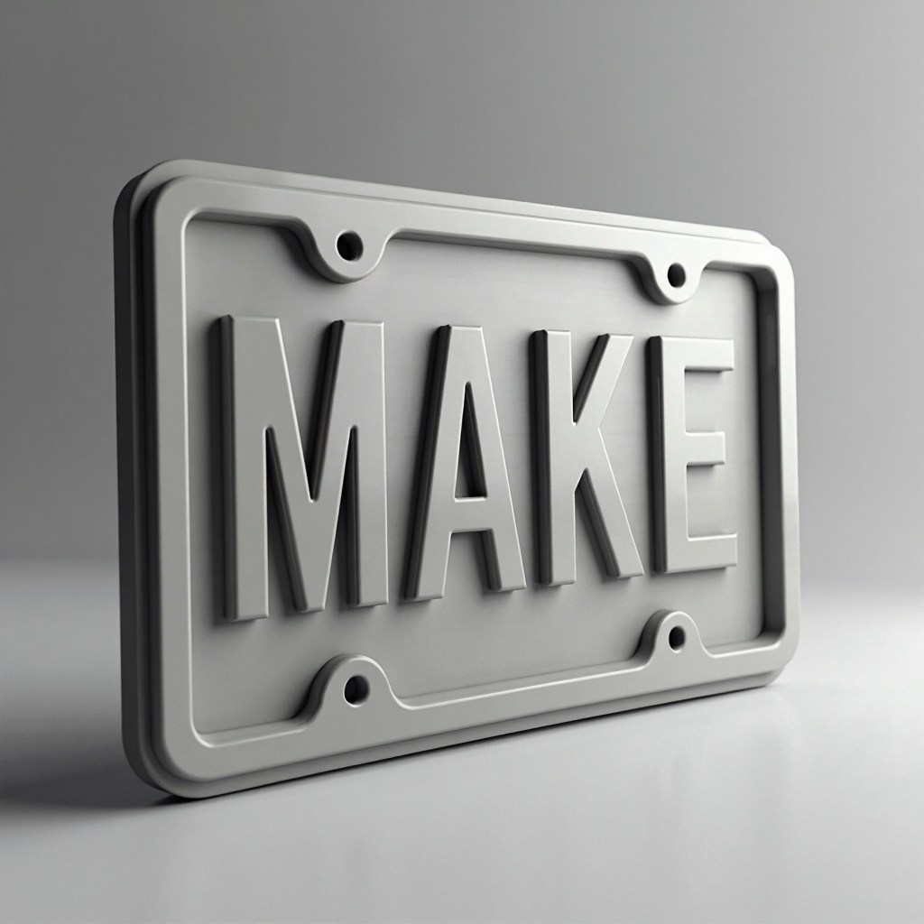 License Plate Frame free 3D printable STL