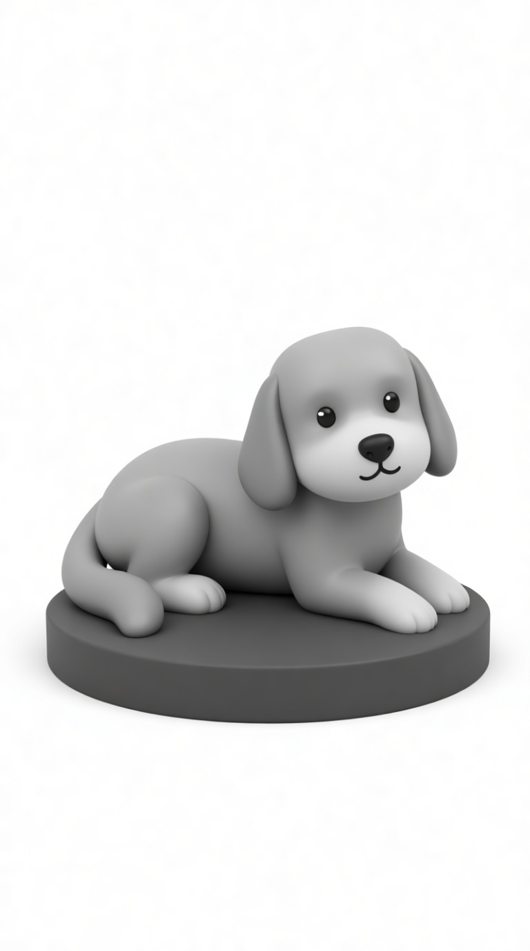 Labrador Puppy Figurine free 3D printable STL