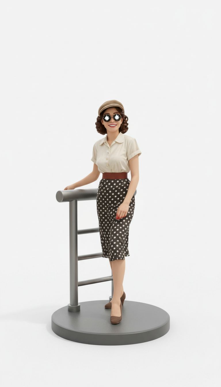 Vintage Lady Figurine free 3D printable STL