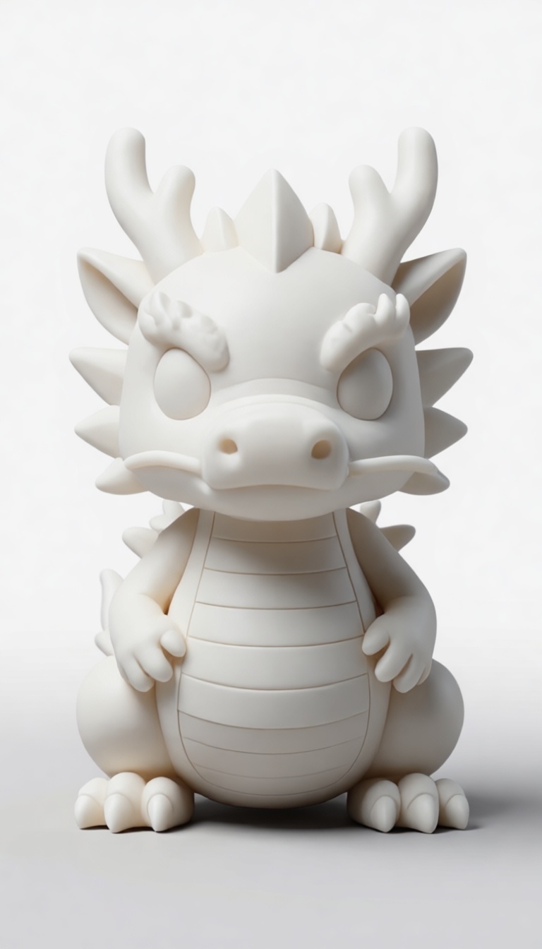 Cute Baby Dragon Figurine free 3D printable STL