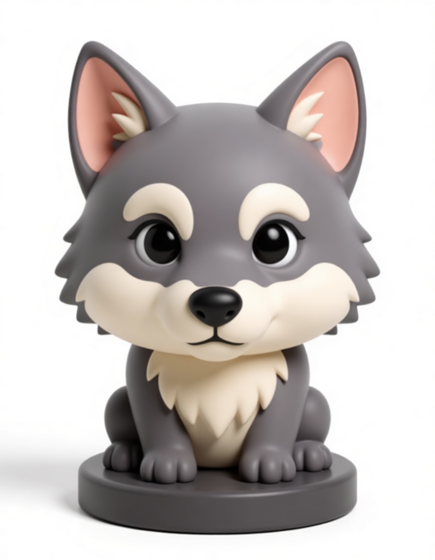 Cute Husky Dog Figurine free 3D printable STL