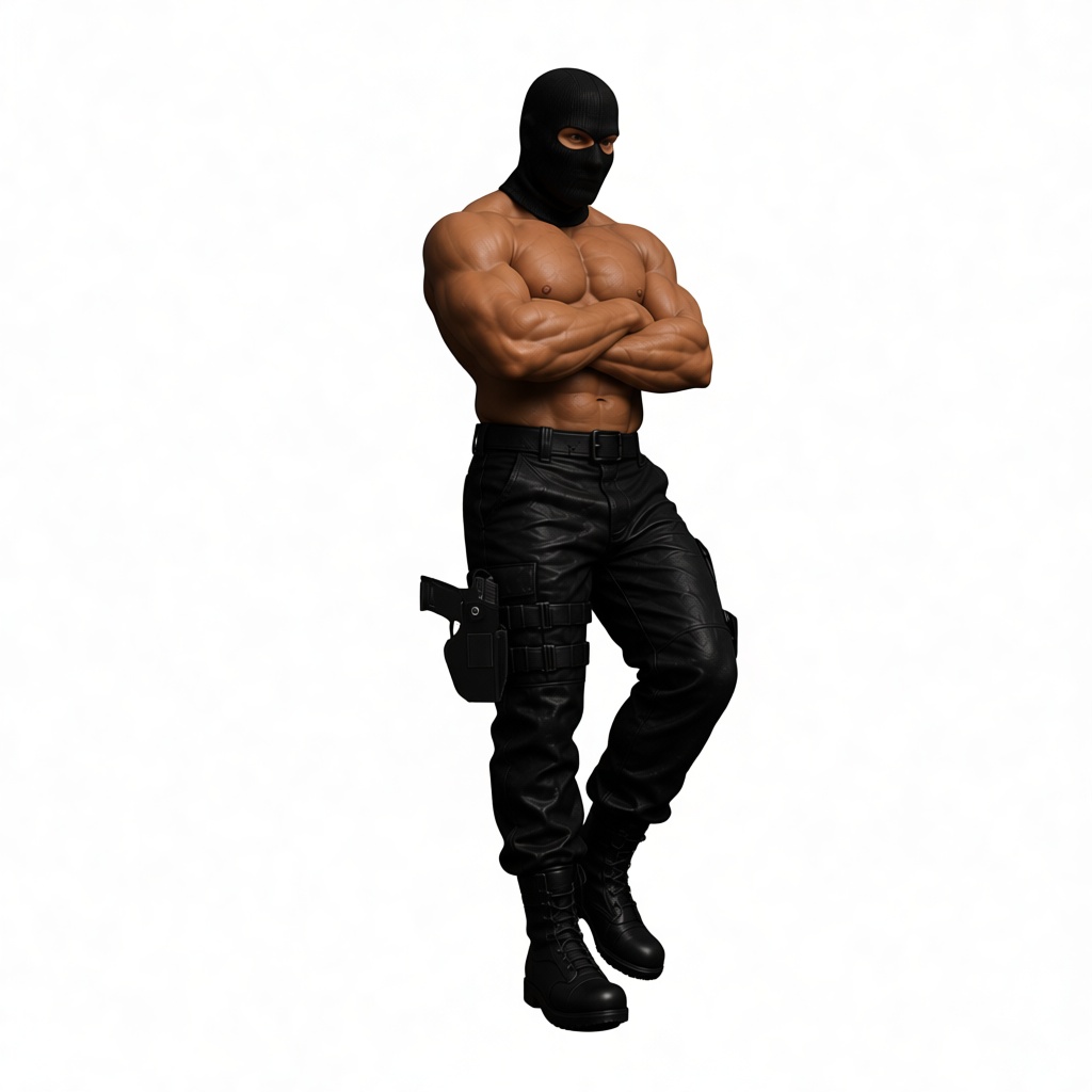 Masked Tactical Figure free 3D printable STL