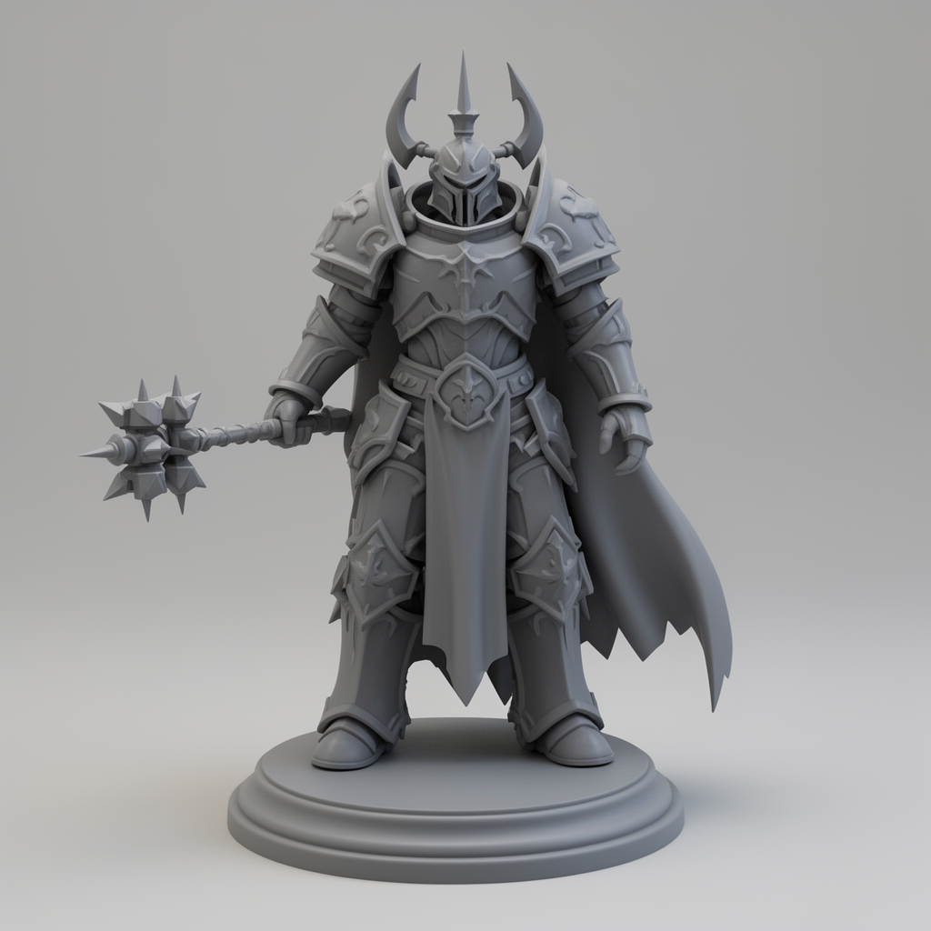 Death Knight Figurine free 3D printable STL