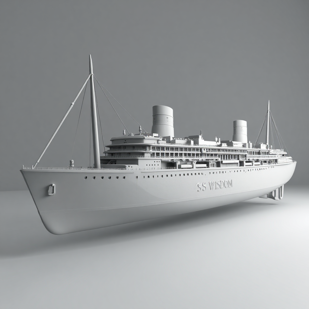 S.S Wisdom Ocean Liner Model free 3D printable STL