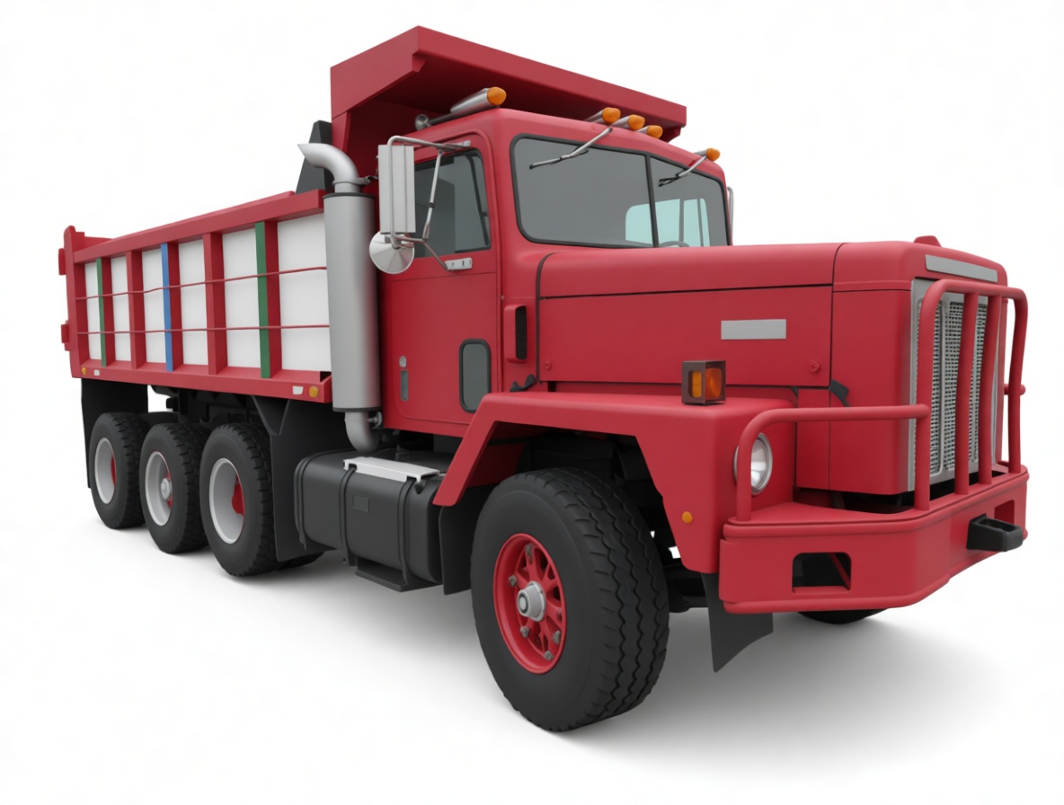 Heavy Duty Dump Truck Model free 3D printable STL