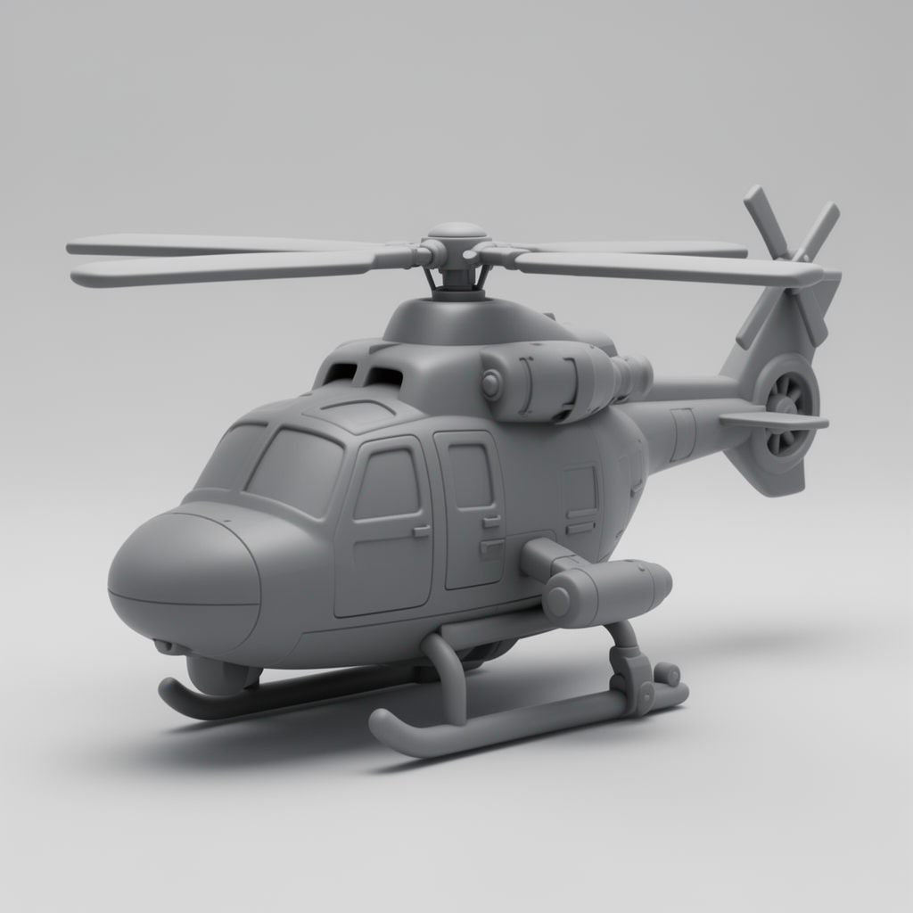 Airwolf Toy Helicopter free 3D printable STL