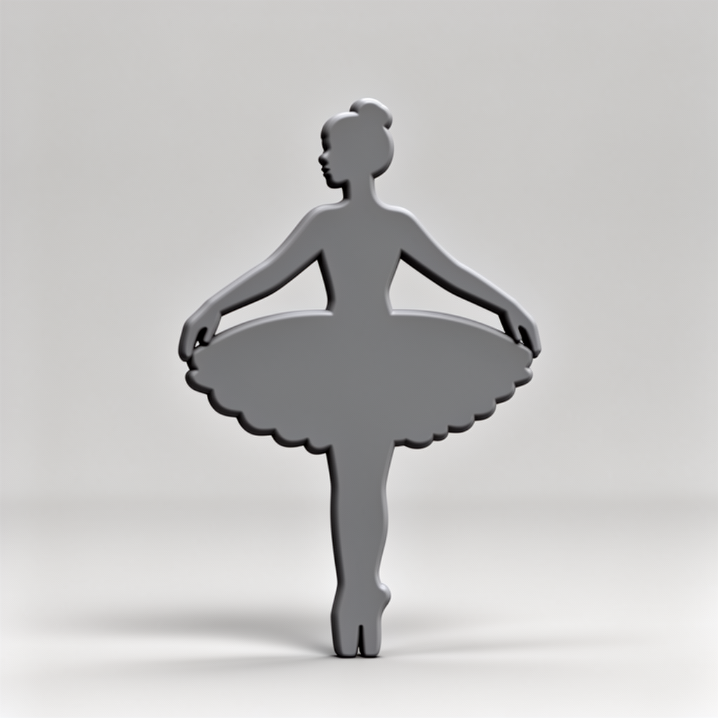 Ballerina Silhouette Topper free 3D printable STL