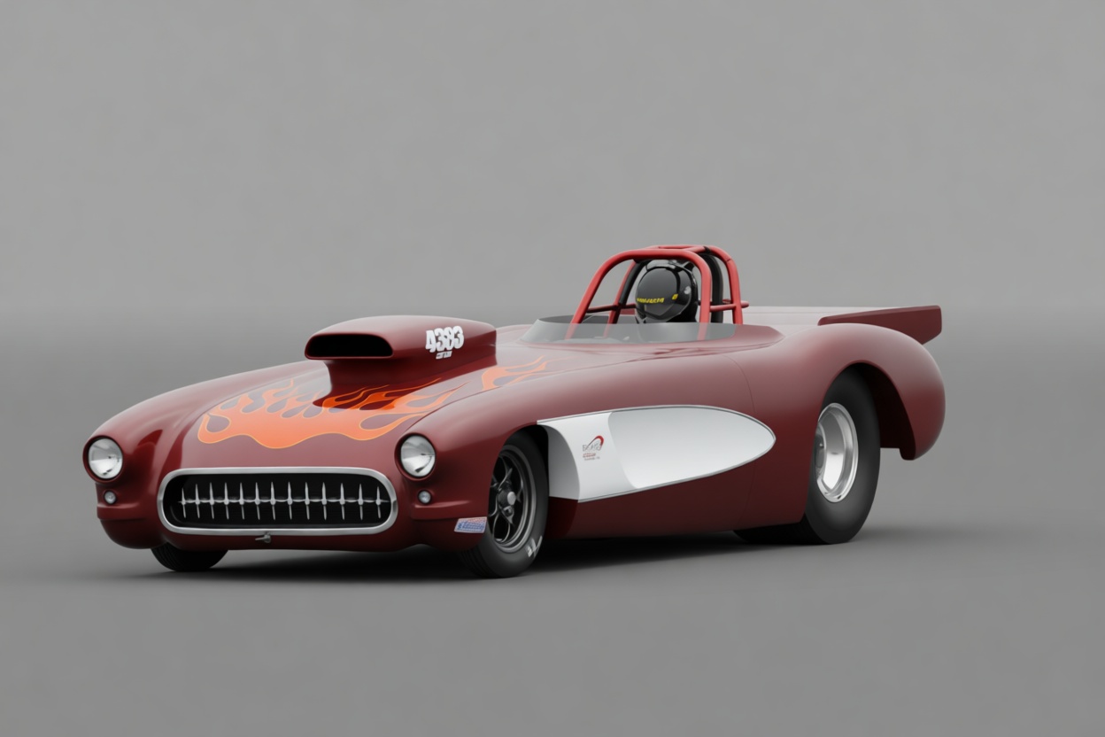 Corvette C1 Dragster Model free 3D printable STL