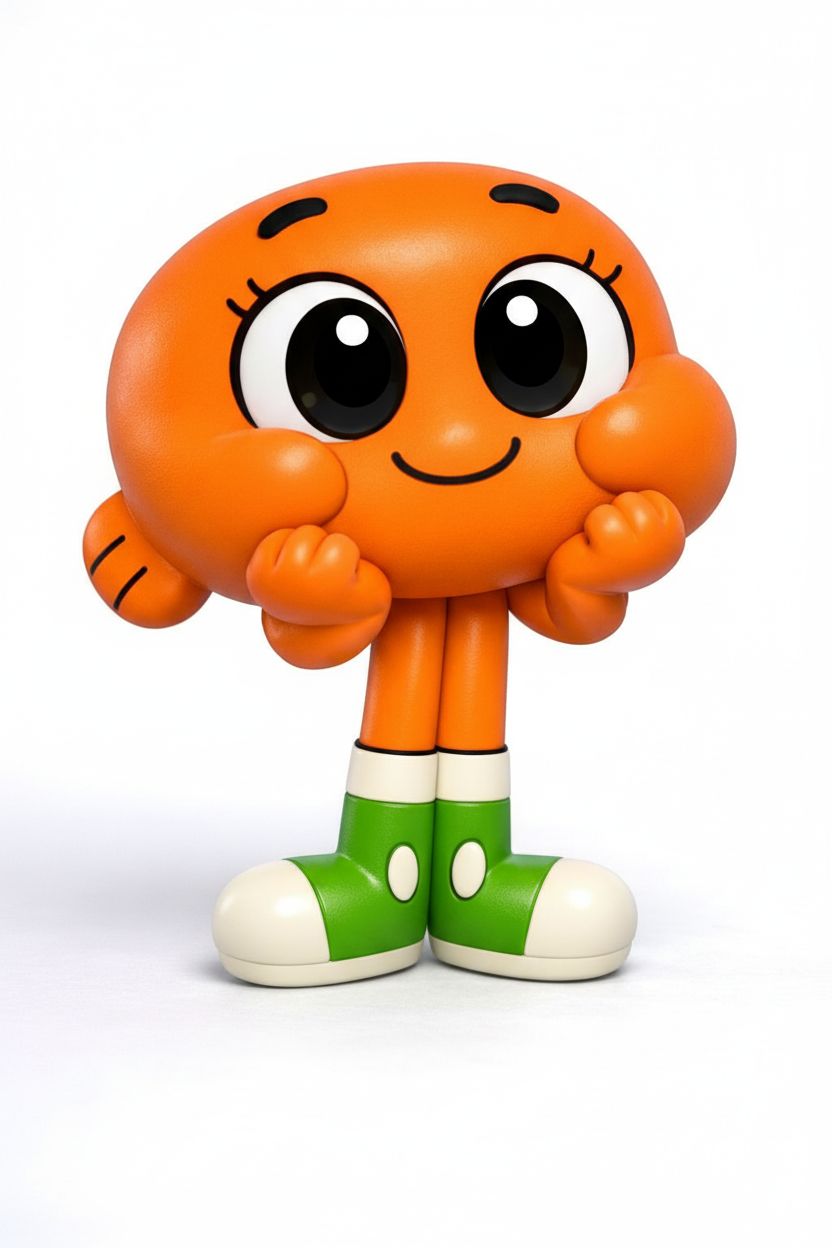 Cheerful Cartoon Character free 3D printable STL