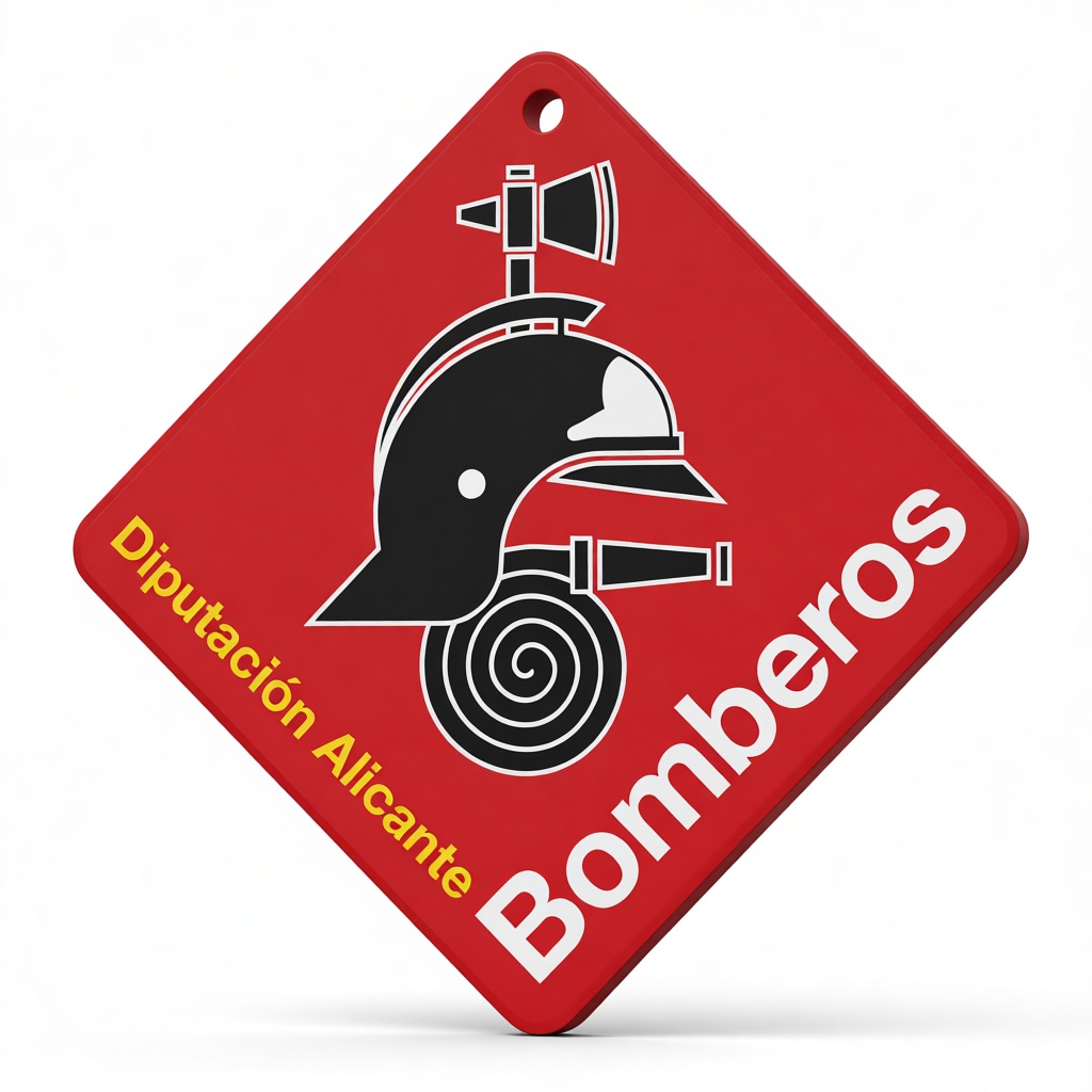 Bomberos Firefighter Emblem free 3D printable STL