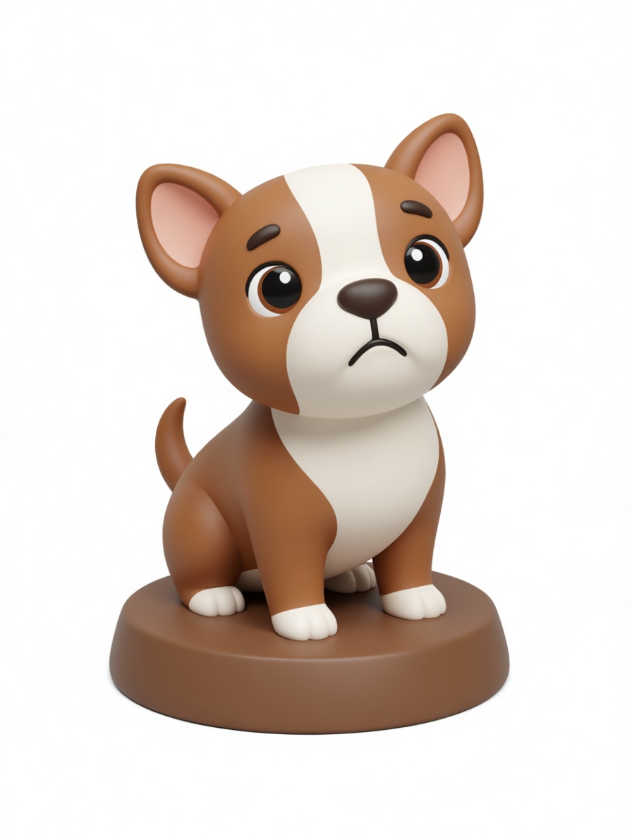 Sad Corgi Puppy Figurine free 3D printable STL