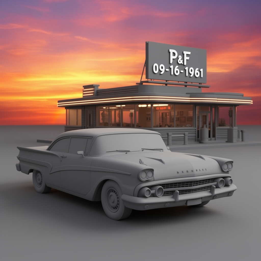 1956 Mercury Mont Claire Model free 3D printable STL