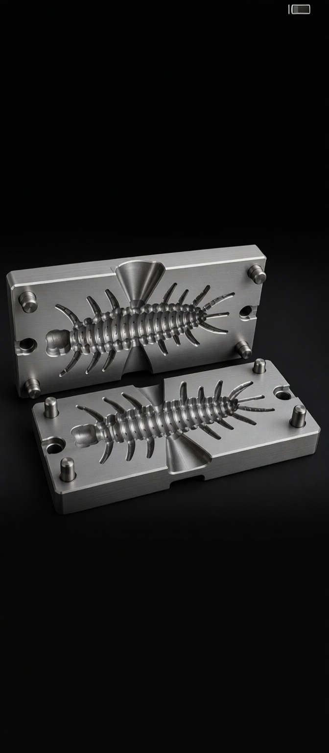 Centipede Soft Plastic Mold free 3D printable STL