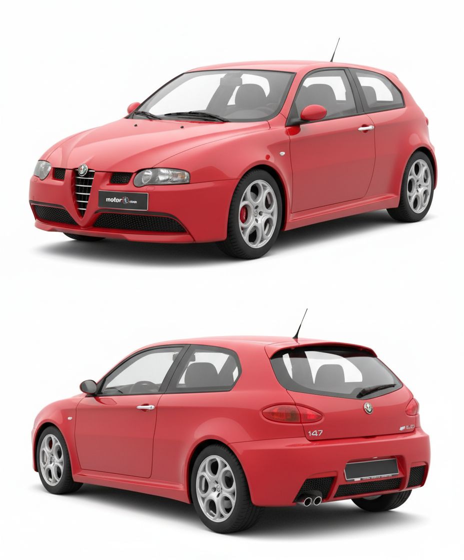 Alfa Romeo 147 Model free 3D printable STL