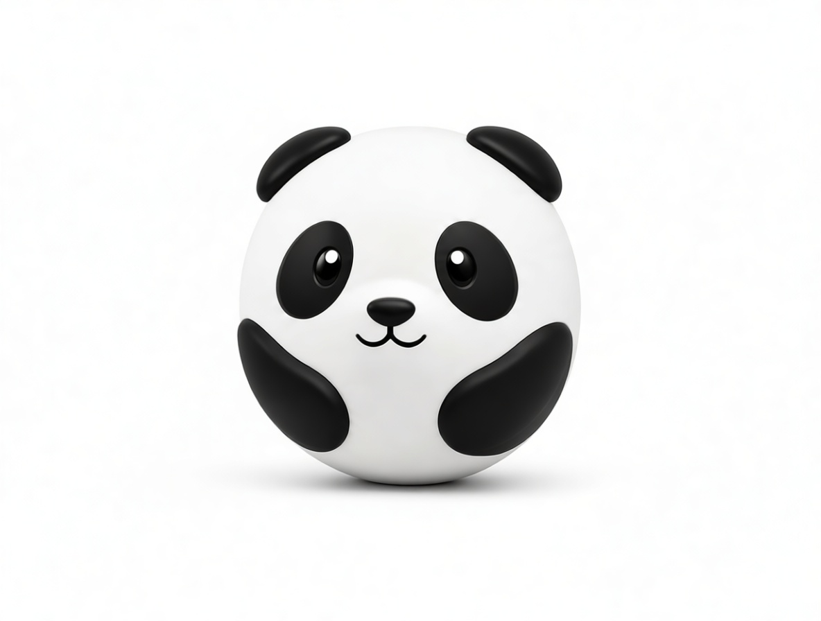 Panda Ball Figurine free 3D printable STL