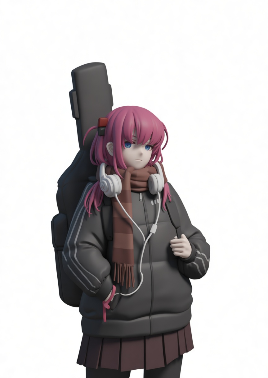 Anime Girl Figurine free 3D printable STL