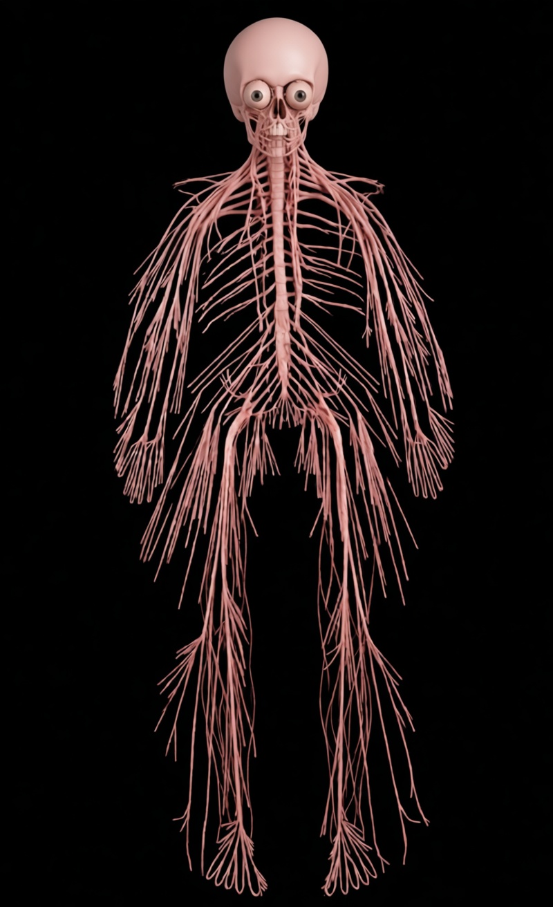 Human Nervous System Model free 3D printable STL
