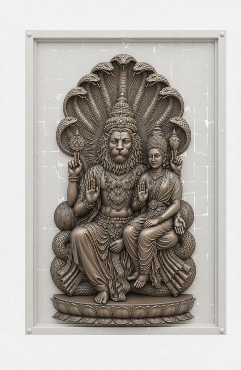 Narasimha and Lakshmi Relief free 3D printable STL