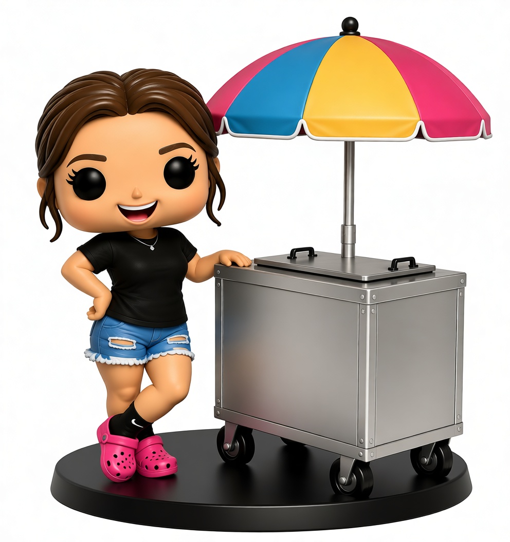 Woman with Cart Figurine free 3D printable STL