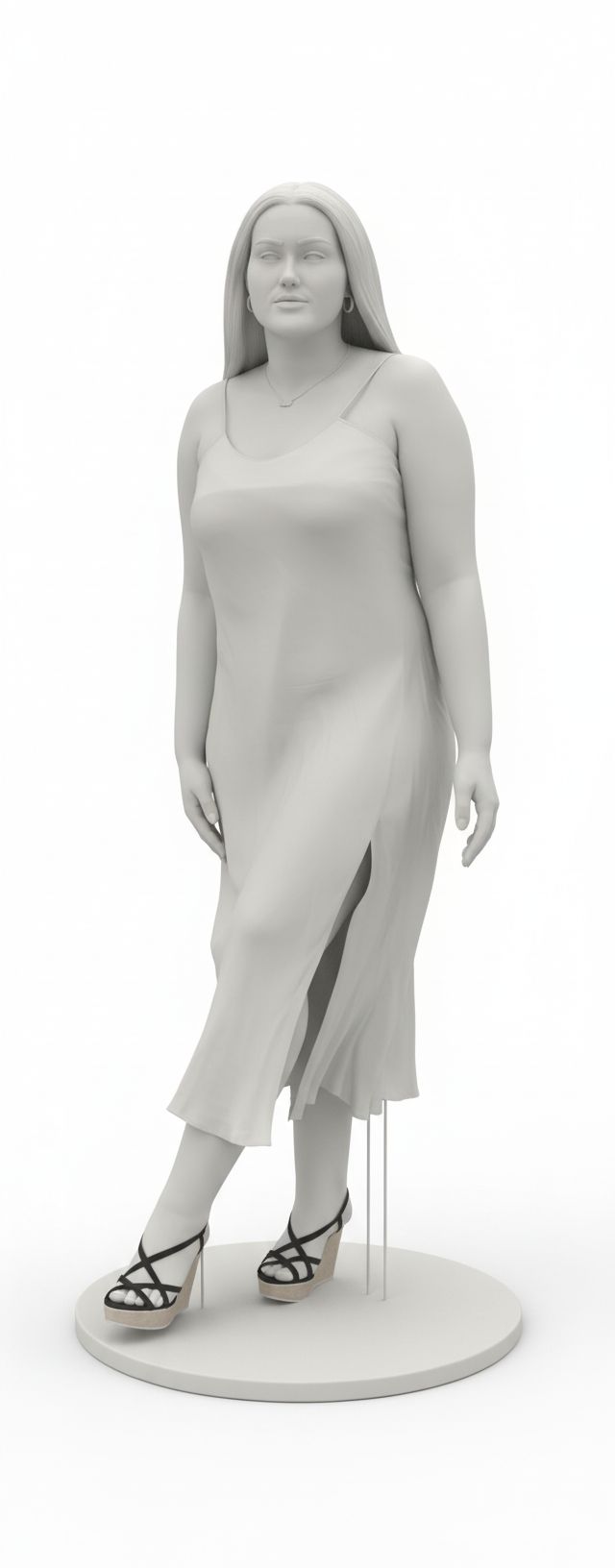 Woman in Slip Dress Figurine free 3D printable STL