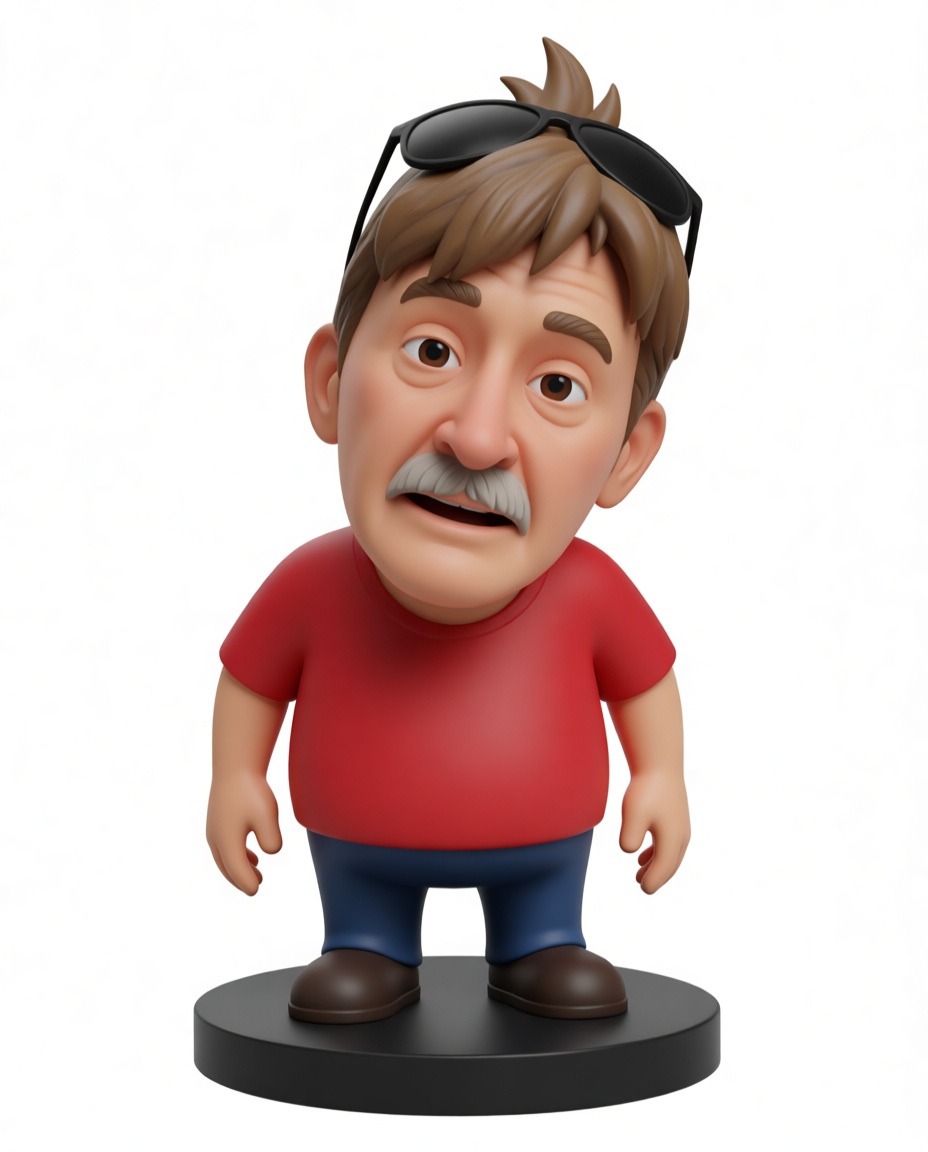Cartoon Man Figurine free 3D printable STL