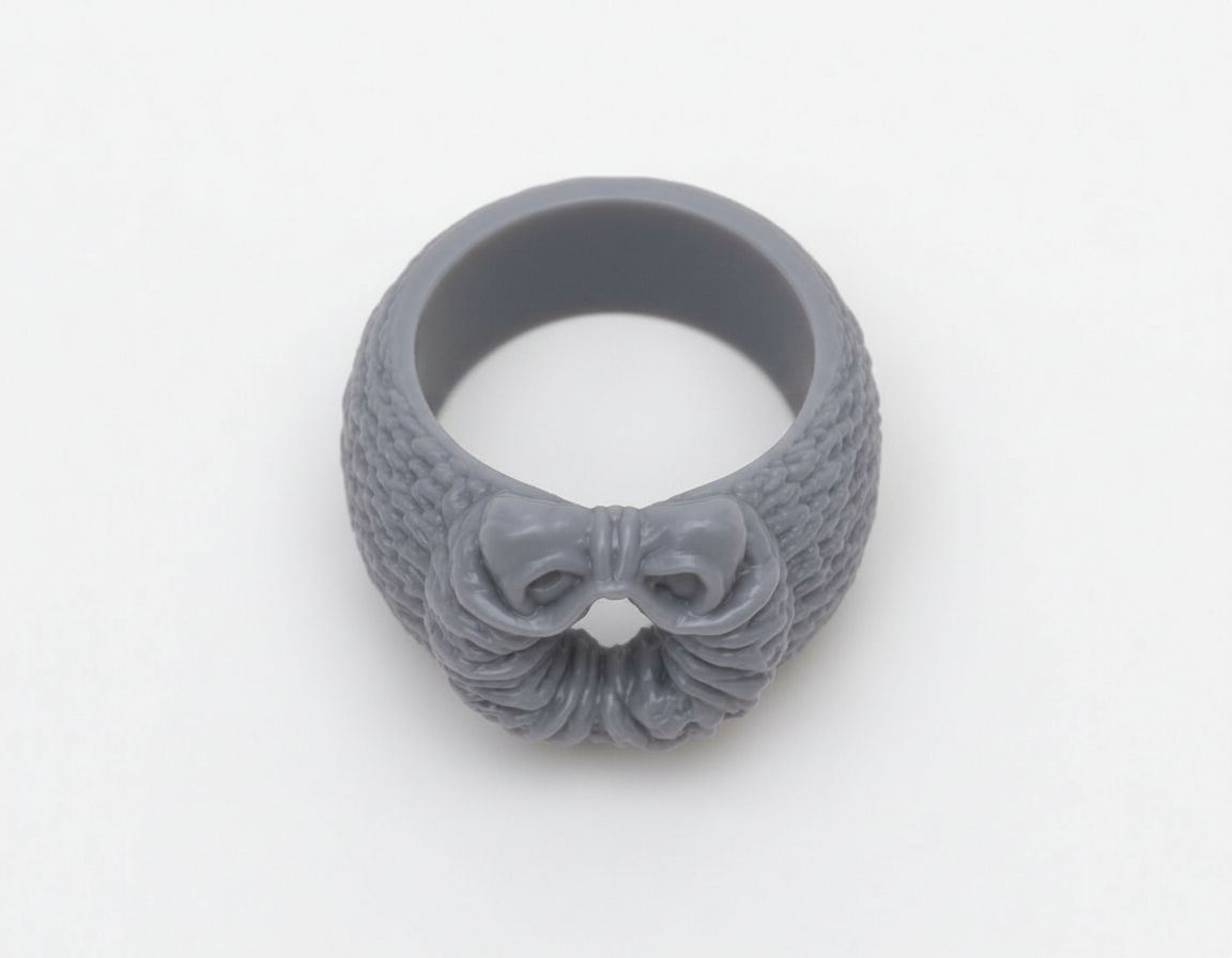 Knitted Bow Ring free 3D printable STL