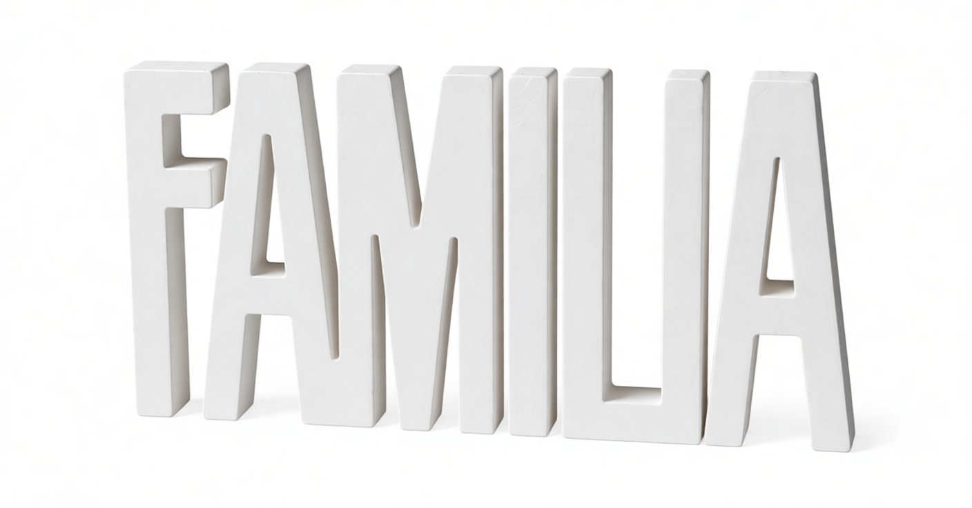 Familia Word Sculpture free 3D printable STL