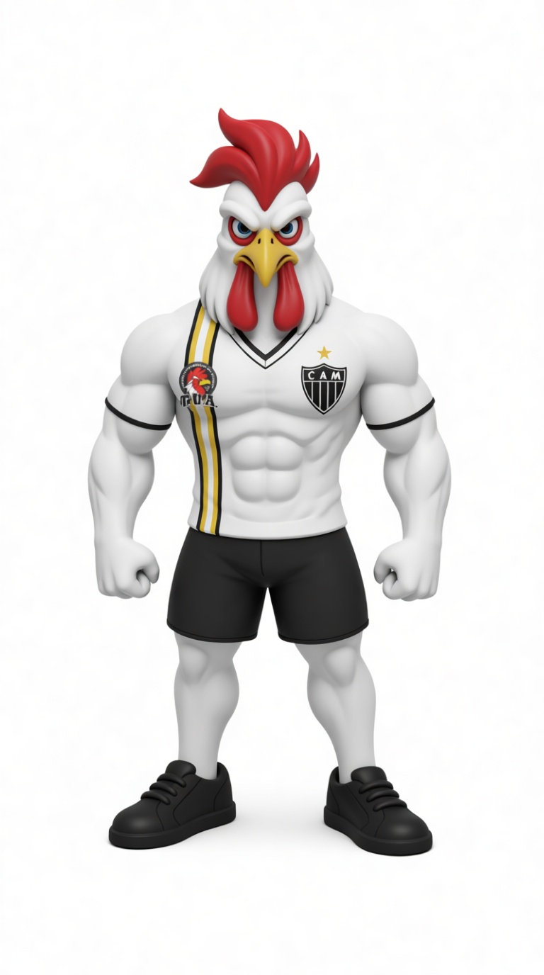 Atlético Mineiro Rooster Figurine free 3D printable STL