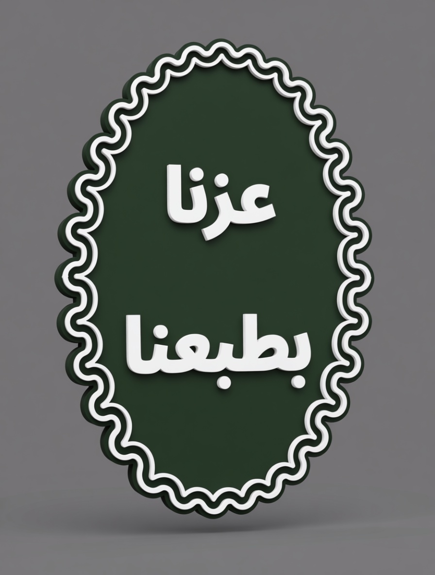 Arabic Quote Plaque free 3D printable STL