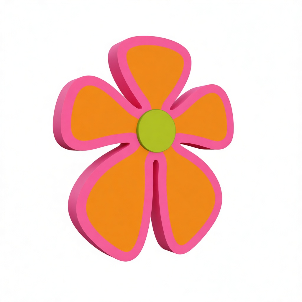 Flower Power Symbol free 3D printable STL