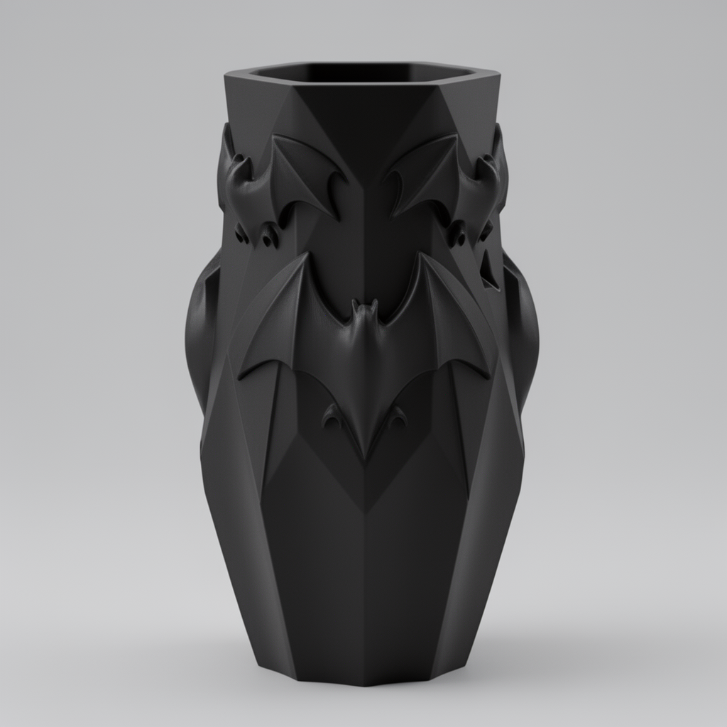 Gothic Bat Vase free 3D printable STL