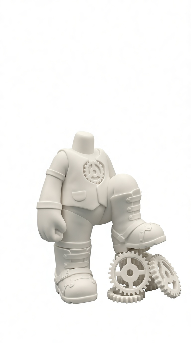 Steampunk Robot Figurine free 3D printable STL