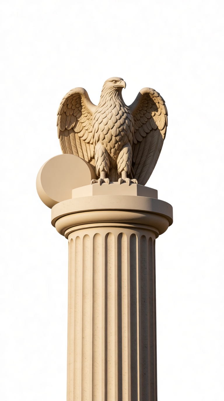 Eagle on Column Statue free 3D printable STL