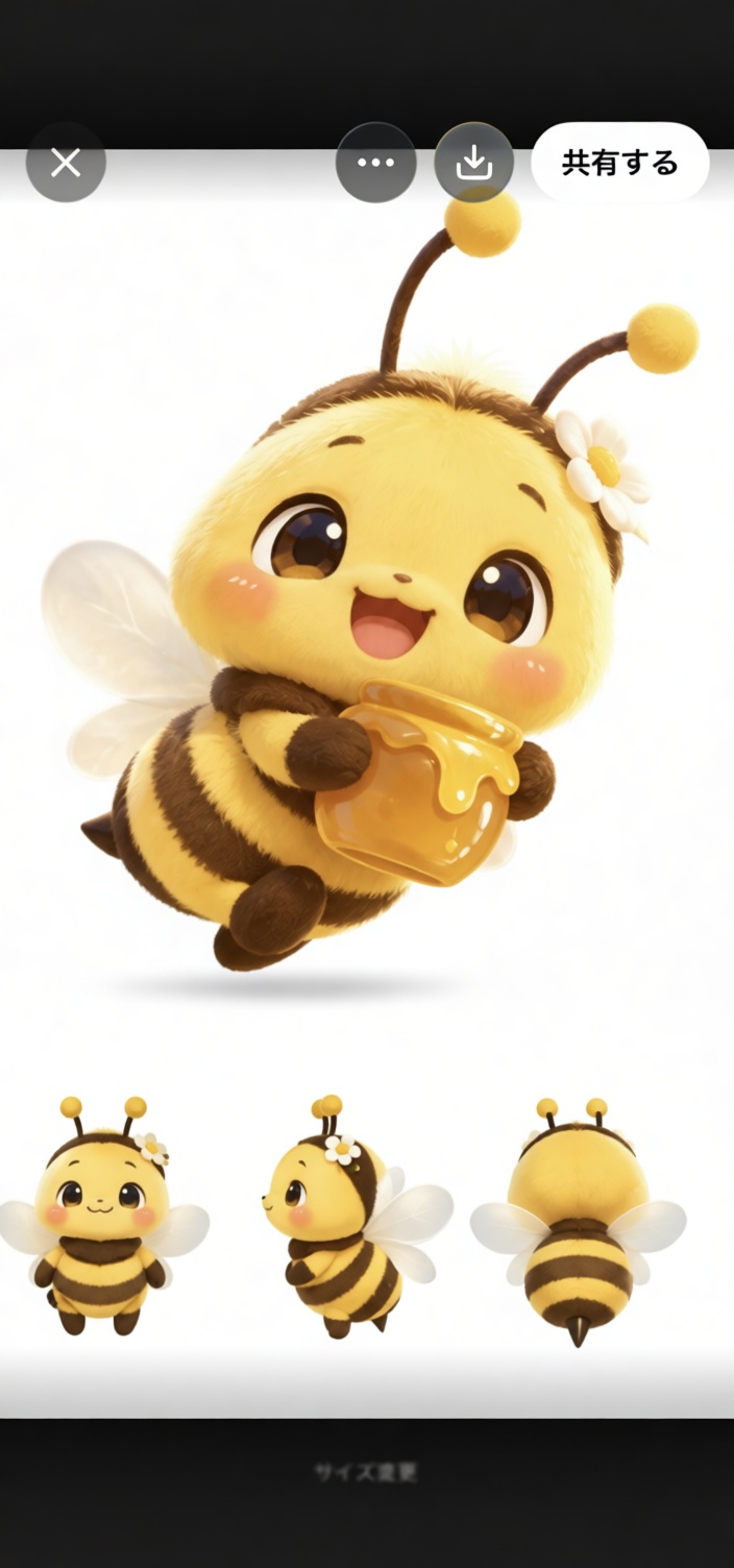 Cute Bee Figurine free 3D printable STL