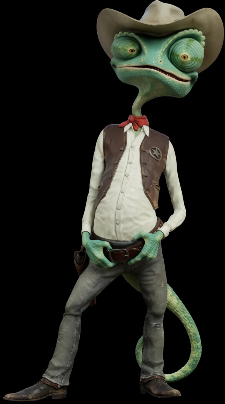 Rango Cowboy Figurine free 3D printable STL