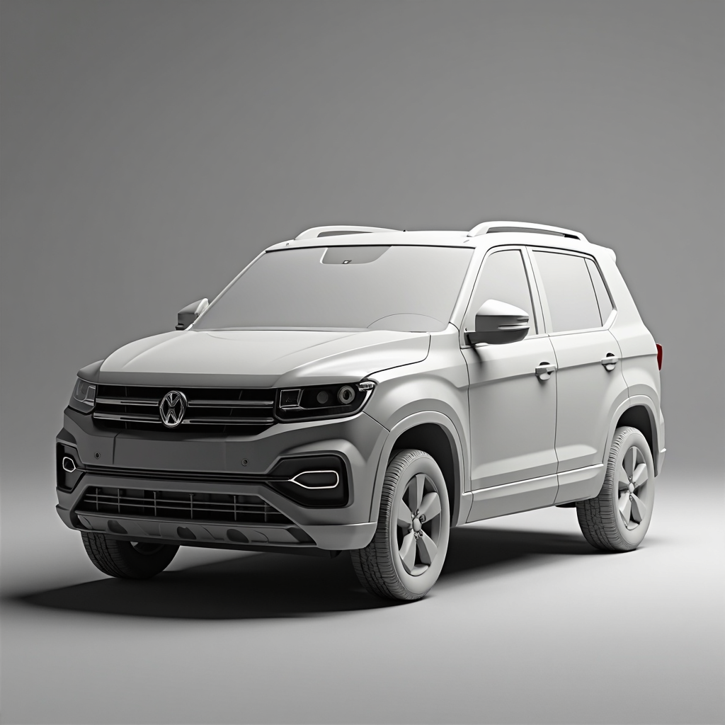 Tiguan MK2 Car Model free 3D printable STL