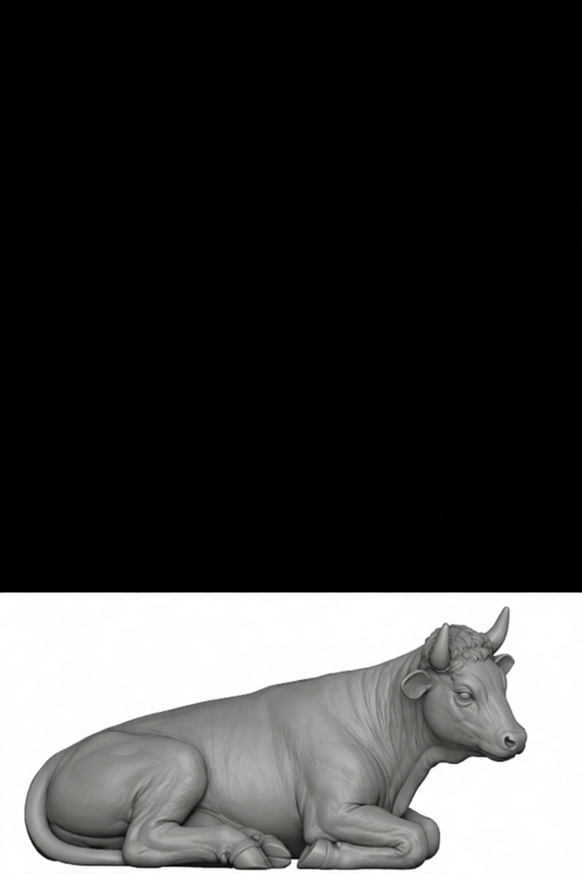 Water Buffalo Figurine free 3D printable STL